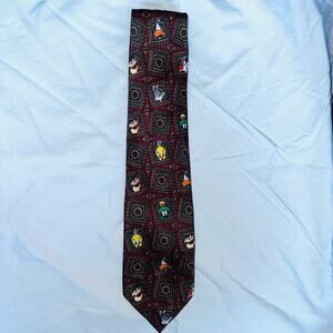 EUC Warner Brothers Looney Tunes Men’s Necktie 100% Polyester Korea